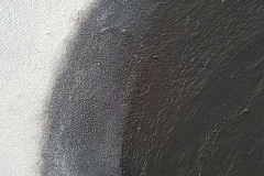 Beyond. Linolfarben auf Leinwand. 50x100 cm.
