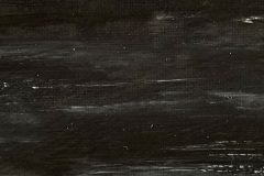 Canopy cloud. Linolfarben auf Leinwand.  40x50 cm.